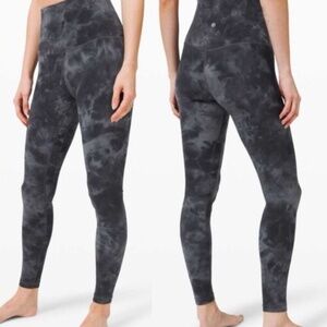 Lululemon Align Gray Black Tie Dye